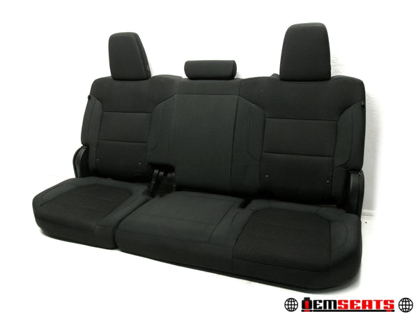 2019 - 2024 Chevy Silverado Rear Seat, Black Cloth, Double Cab #628i