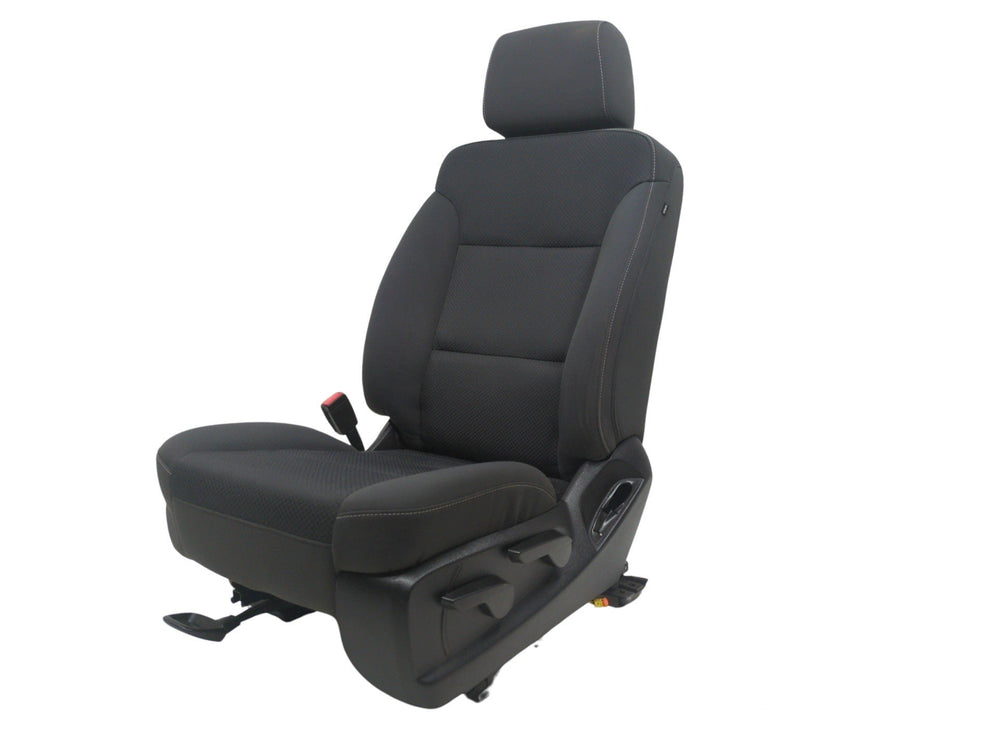 2014 - 2019 GMC Sierra Chevy Silverado Driver Seat, Black Cloth, Manual #1021 | Picture # 1 | OEM Seats