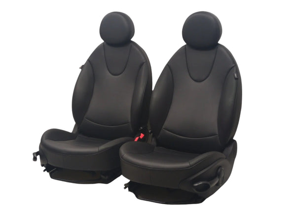 2007 - 2013 Mini Cooper Black Leatherette Seats, R55 R56 R57, Manual #1025