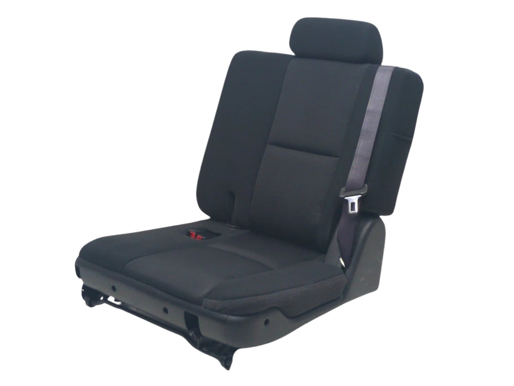 2007 - 2014 Chevy Tahoe GMC Yukon 3rd Row Seat, Black Cloth, Driver Side, #1028 | Picture # 1 | OEM Seats