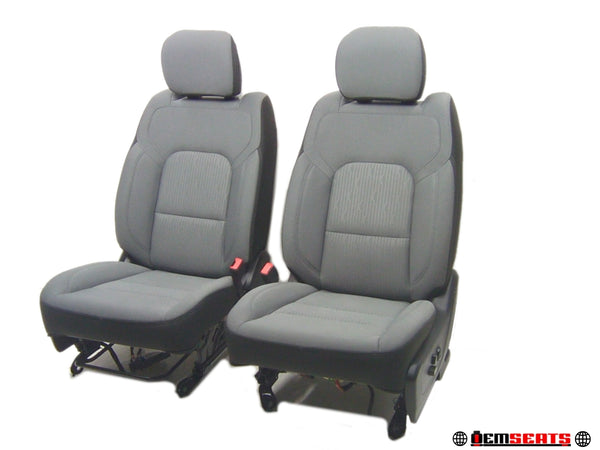 2019 - 2024 Dodge Ram 1500 Seats, Front, Light Gray Cloth, Power #1558