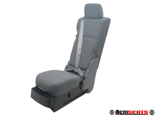 2009 - 2014 Ford F150 Center Jump Seat, w/ 3-Point Belt, Steel Gray Cloth #1563