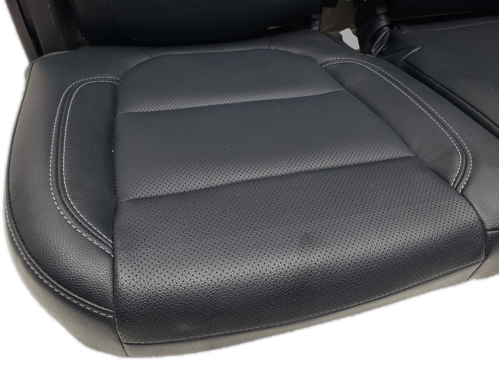 2019 - 2024 Chevy Silverado Rear Seat, Katzkin Black Leather, Double Cab #1295 | Picture # 5 | OEM Seats
