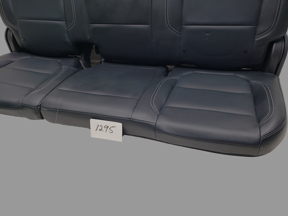 2019 - 2024 Chevy Silverado Rear Seat, Katzkin Black Leather, Double Cab #1295 | Picture # 8 | OEM Seats