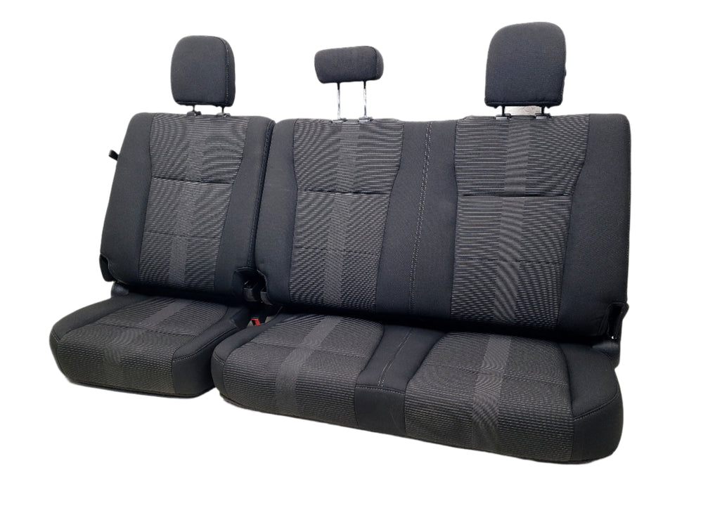 2015 - 2021 Ford F-150 & 2017 - 2023 Super Duty Rear Seat, Black Cloth, Ext Cab #1296 | Picture # 1 | OEM Seats