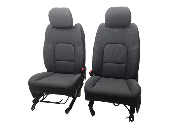 2019 - 2024 Dodge Ram Seats, Premium Powered Black Cloth, 1500 DT #1302