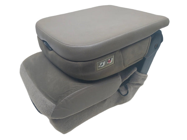 2002 - 2008 Dodge Ram Center Jump Seat, Tan Cloth w/ Lower Storage 3rd Gen #1324