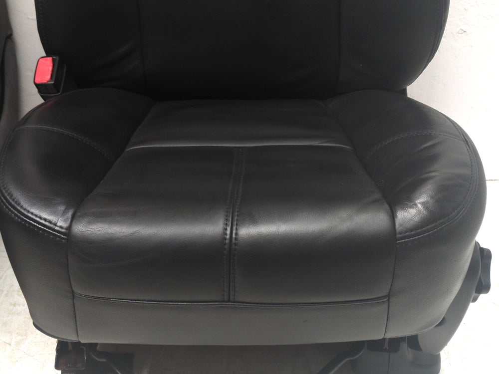 2007 - 2013 Sierra Silverado Seats, Black Leather, Front, Manual #1482 | Picture # 7 | OEM Seats