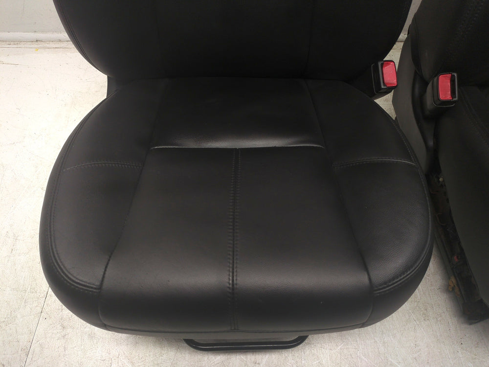 2007 - 2013 Sierra Silverado Seats, Black Leather, Front, Manual #1482 | Picture # 8 | OEM Seats