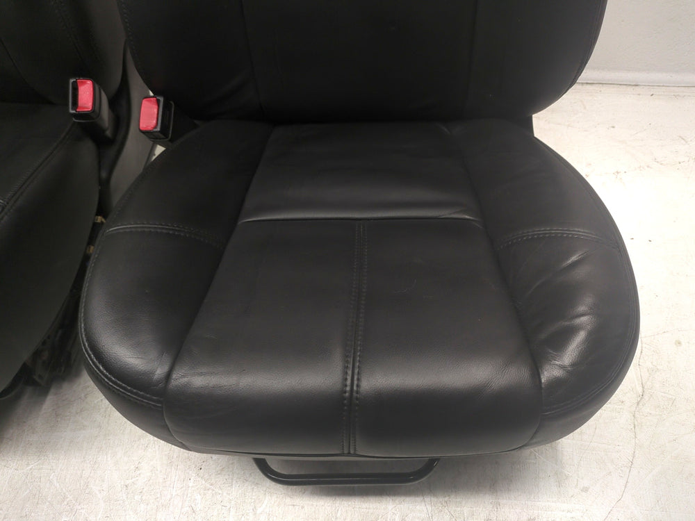 2007 - 2013 Sierra Silverado Seats, Black Leather, Front, Manual #1482 | Picture # 9 | OEM Seats