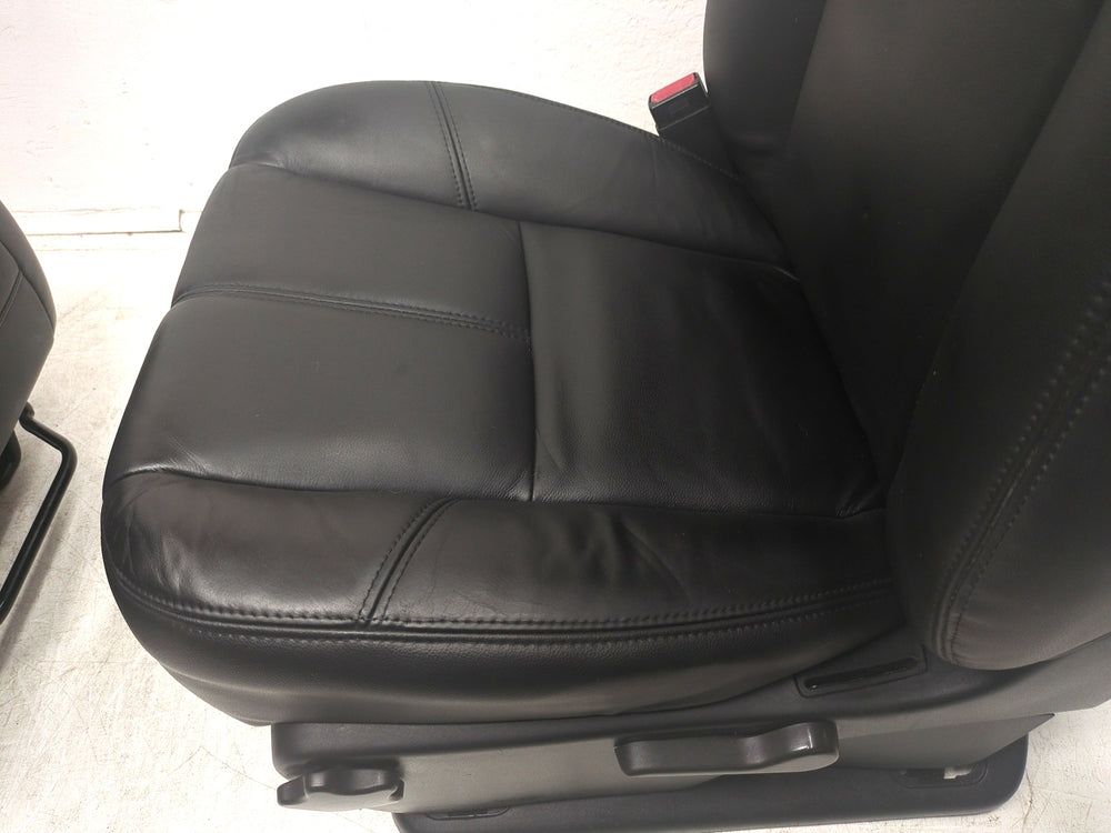 2007 - 2013 Sierra Silverado Seats, Black Leather, Front, Manual #1482 | Picture # 11 | OEM Seats