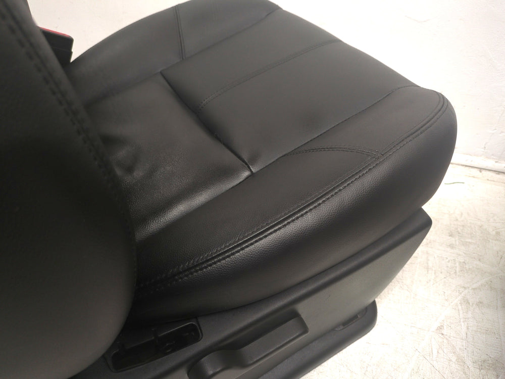 2007 - 2013 Sierra Silverado Seats, Black Leather, Front, Manual #1482 | Picture # 12 | OEM Seats