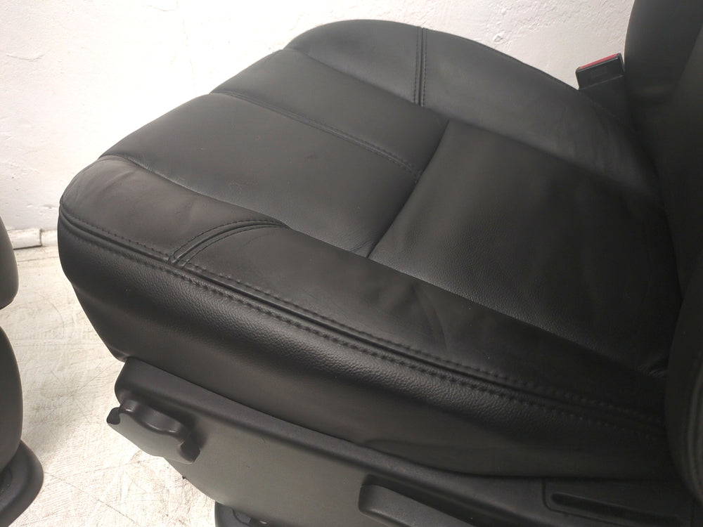2007 - 2013 Sierra Silverado Seats, Black Leather, Front, Manual #1482 | Picture # 13 | OEM Seats