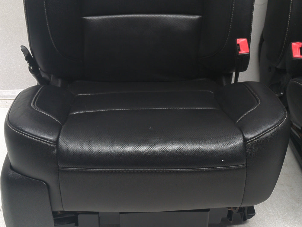 2014 - 2019 Sierra SLT Silverado LTZ Seats, Black Leather, Heated & Cooled #1474 | Picture # 7 | OEM Seats