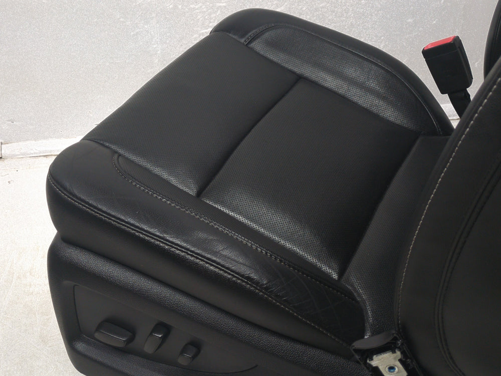 2014 - 2019 Sierra SLT Silverado LTZ Seats, Black Leather, Heated & Cooled #1474 | Picture # 12 | OEM Seats