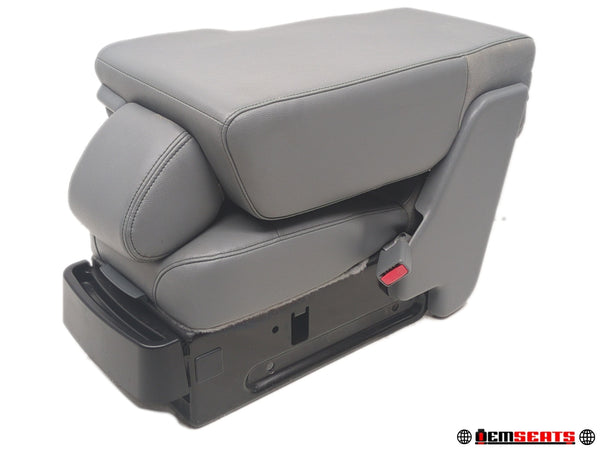 2009 - 2014 Ford F150 Center Jump Seat, 3-Point Seatbelt, Steel Gray Vinyl #1473