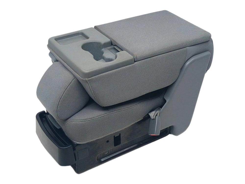 2009 - 2014 Ford F150 Center Jump Seat, w/ 3-Point Belt, Steel Gray Cloth #1469 | Picture # 1 | OEM Seats