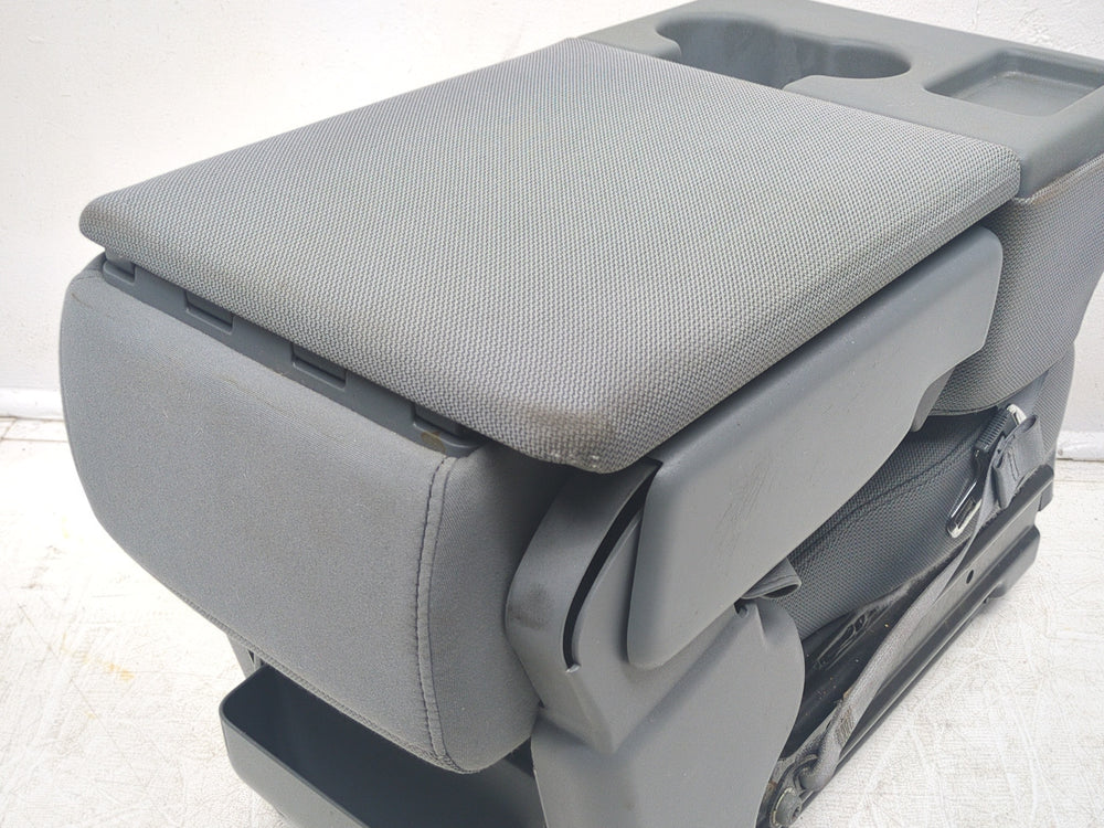 2009 - 2014 Ford F150 Center Jump Seat, w/ 3-Point Belt, Steel Gray Cloth #1469 | Picture # 5 | OEM Seats