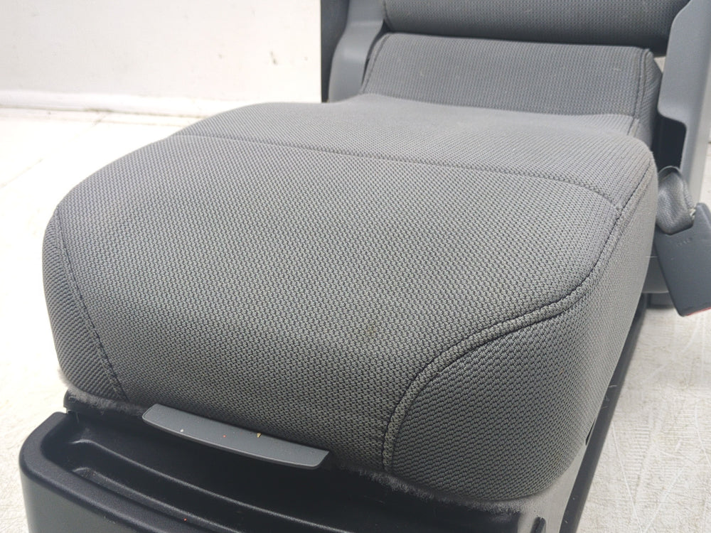 2009 - 2014 Ford F150 Center Jump Seat, w/ 3-Point Belt, Steel Gray Cloth #1469 | Picture # 10 | OEM Seats