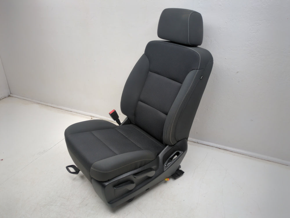 2014 - 2019 GMC Sierra Chevy Silverado Driver Seat, Black Cloth, Manual #1021 | Picture # 3 | OEM Seats