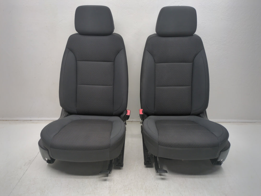 2019 - 2024 GMC Sierra Chevy Silverado Front Seats, Black Cloth, Manual #1015 | Picture # 3 | OEM Seats