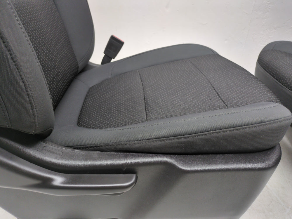 2019 - 2024 GMC Sierra Chevy Silverado Front Seats, Black Cloth, Manual #1015 | Picture # 10 | OEM Seats