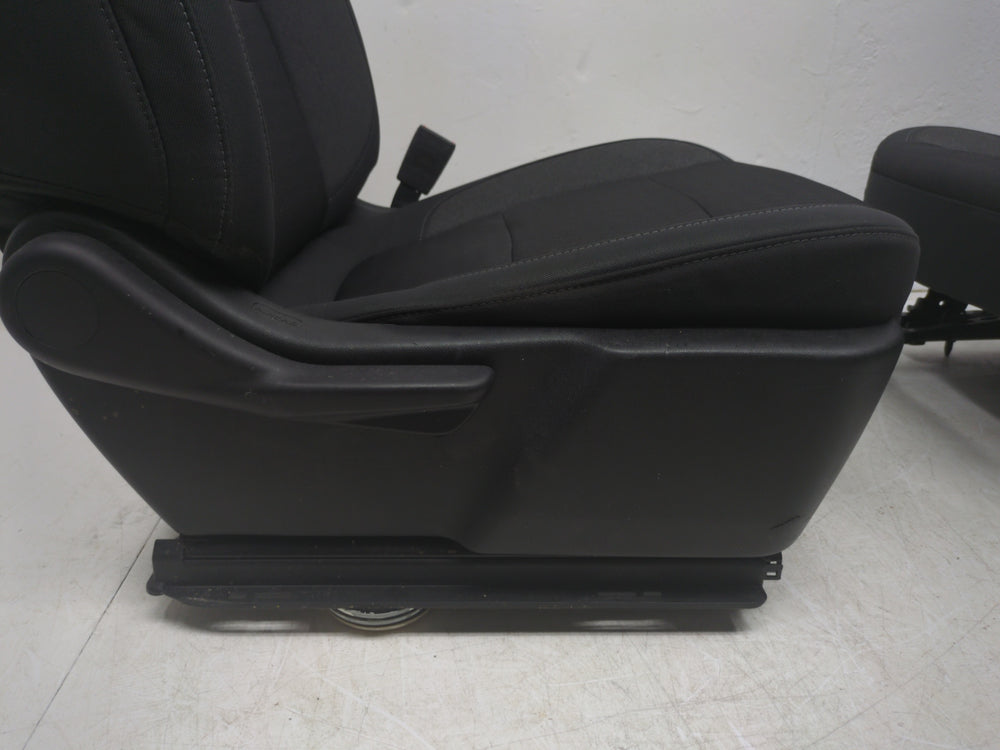 2019 - 2024 GMC Sierra Chevy Silverado Front Seats, Black Cloth, Manual #1163 | Picture # 12 | OEM Seats