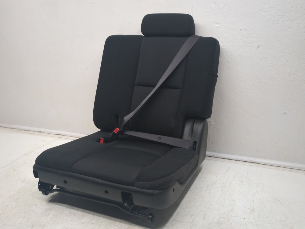 2007 - 2014 Chevy Tahoe GMC Yukon 3rd Row Seat, Black Cloth, Driver Side, #1028 | Picture # 8 | OEM Seats