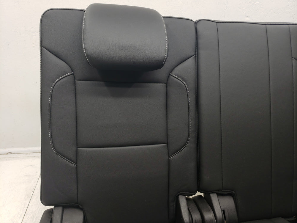 2015 - 2020 Chevy Tahoe GMC Yukon 3rd Row Bench Seat, Black Leather #1597 | Picture # 6 | OEM Seats