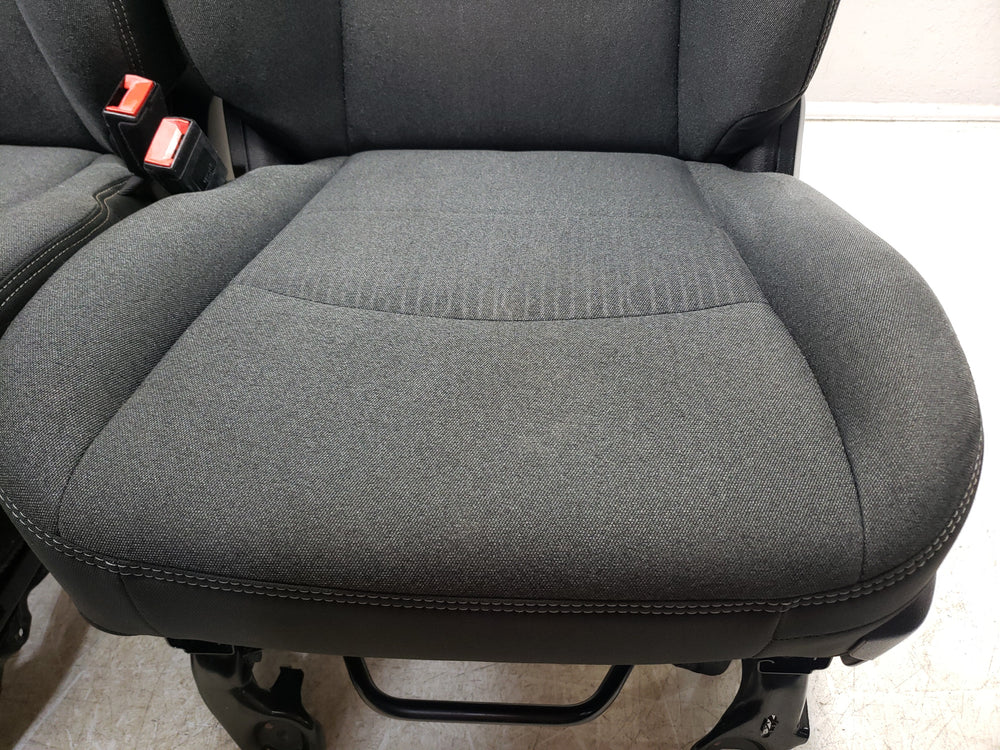 2019 - 2024 Dodge Ram Heavy Duty Seats, Front, Dark Gray Cloth, Manual #1583 | Picture # 4 | OEM Seats