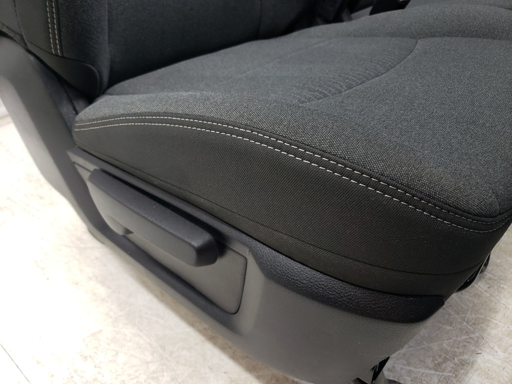 2019 - 2024 Dodge Ram Heavy Duty Seats, Front, Dark Gray Cloth, Manual #1583 | Picture # 8 | OEM Seats