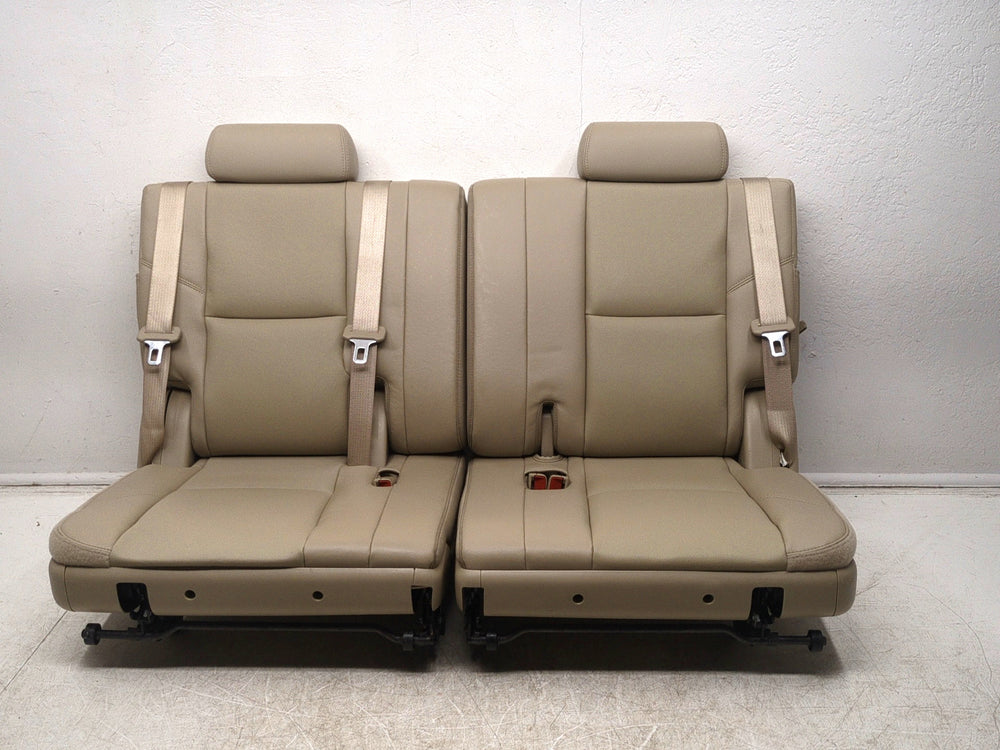 2007 - 2014 Chevy Tahoe GMC Yukon 3rd Row Seat, Tan Perforated Leather, #1580 | Picture # 3 | OEM Seats