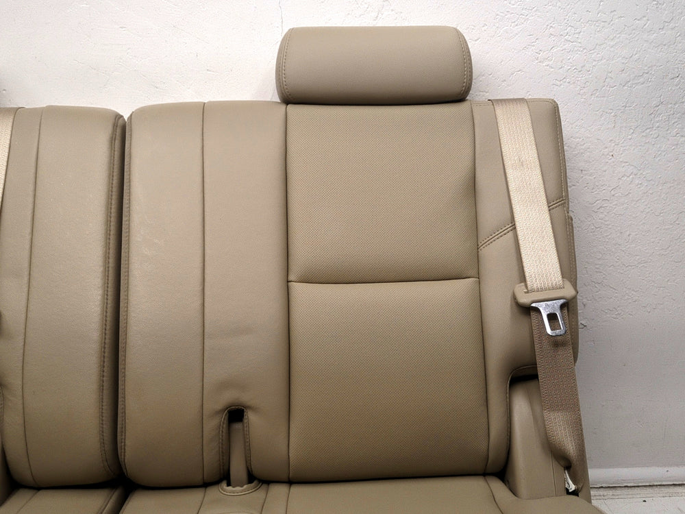 2007 - 2014 Chevy Tahoe GMC Yukon 3rd Row Seat, Tan Perforated Leather, #1580 | Picture # 5 | OEM Seats