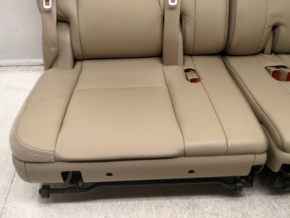 2007 - 2014 Chevy Tahoe GMC Yukon 3rd Row Seat, Tan Perforated Leather, #1580 | Picture # 6 | OEM Seats