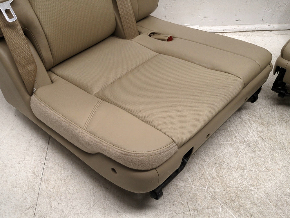 2007 - 2014 Chevy Tahoe GMC Yukon 3rd Row Seat, Tan Perforated Leather, #1580 | Picture # 8 | OEM Seats