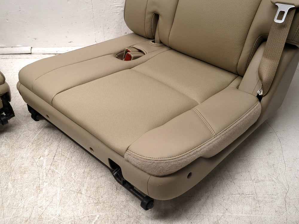 2007 - 2014 Chevy Tahoe GMC Yukon 3rd Row Seat, Tan Perforated Leather, #1580 | Picture # 9 | OEM Seats