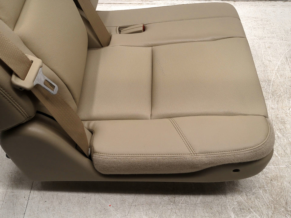 2007 - 2014 Chevy Tahoe GMC Yukon 3rd Row Seat, Tan Perforated Leather, #1580 | Picture # 10 | OEM Seats