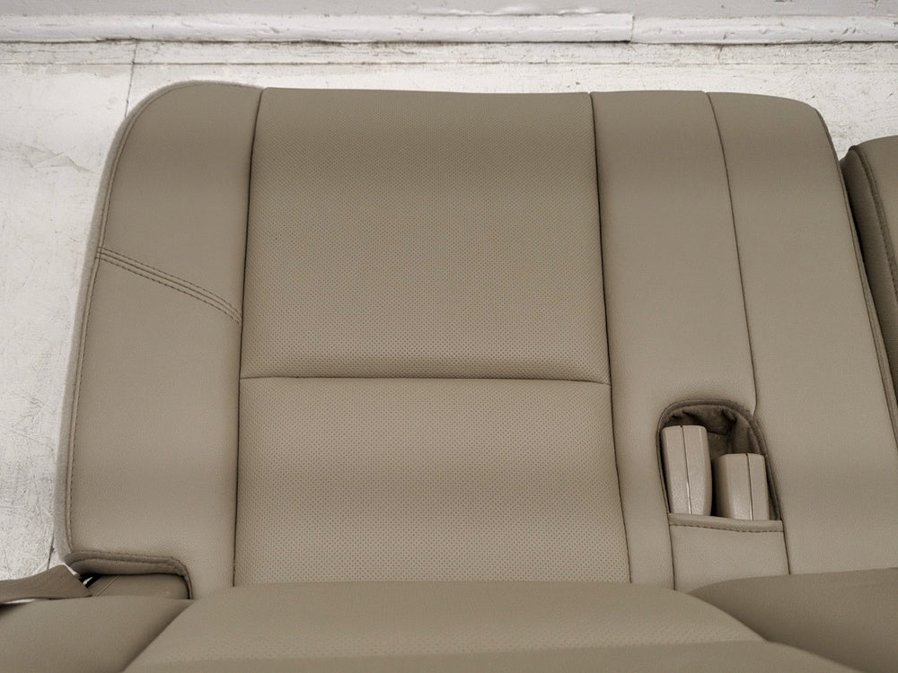 2007 - 2014 Chevy Tahoe GMC Yukon 3rd Row Seat, Tan Perforated Leather, #1580 | Picture # 25 | OEM Seats