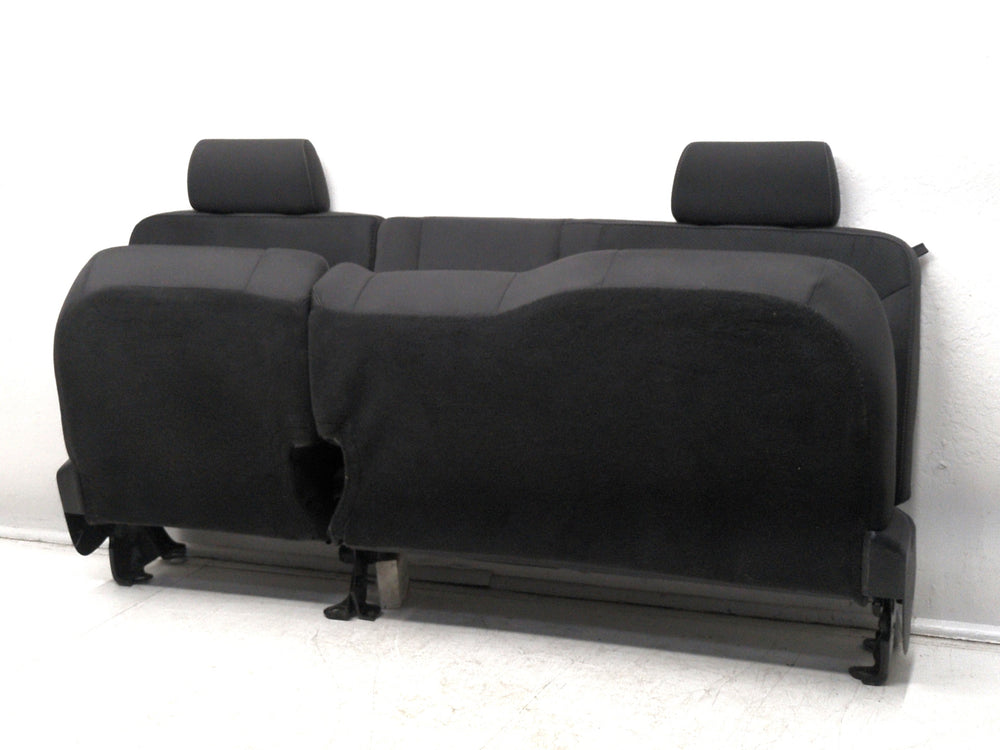 2014 - 2018 GMC Sierra Chevy Silverado Rear Seat, Black Cloth, Double Cab #1576 | Picture # 8 | OEM Seats