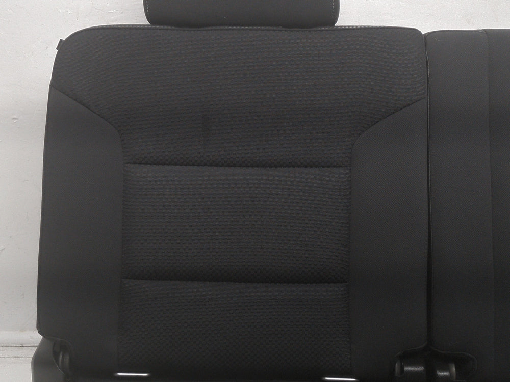 2014 - 2018 GMC Sierra Chevy Silverado Rear Seat, Black Cloth, Double Cab #1576 | Picture # 4 | OEM Seats