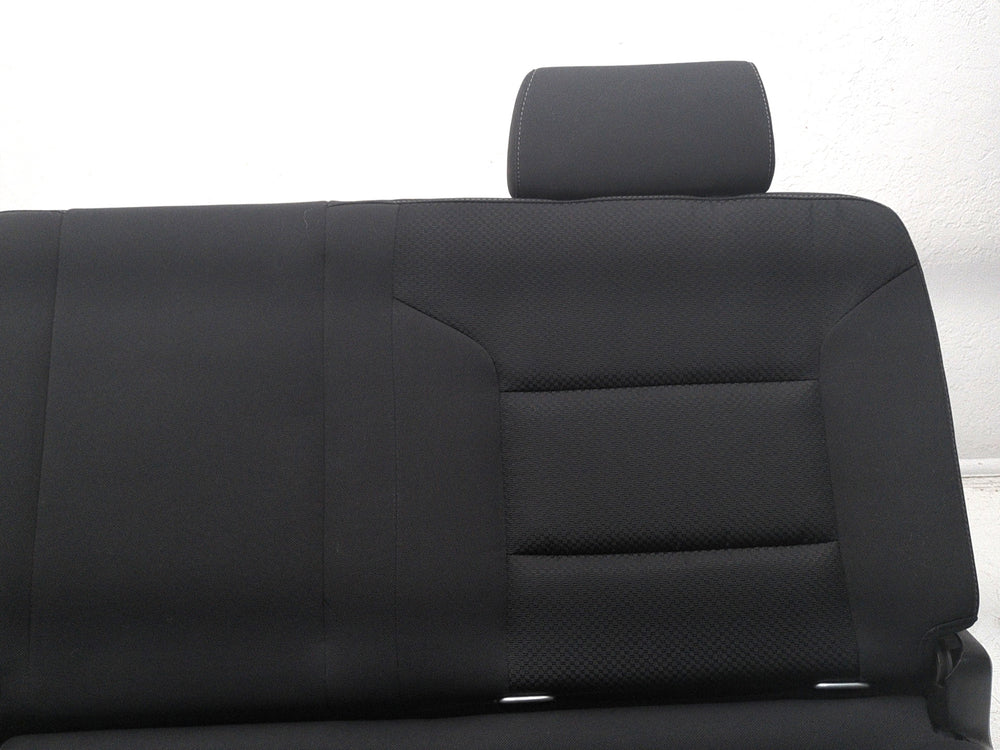 2014 - 2018 GMC Sierra Chevy Silverado Rear Seat, Black Cloth, Double Cab #1576 | Picture # 13 | OEM Seats