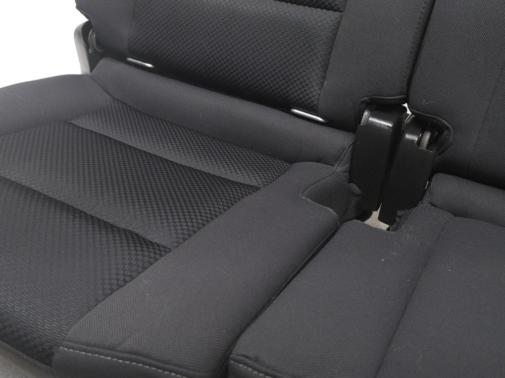 2014 - 2018 GMC Sierra Chevy Silverado Rear Seat, Black Cloth, Double Cab #1576 | Picture # 18 | OEM Seats