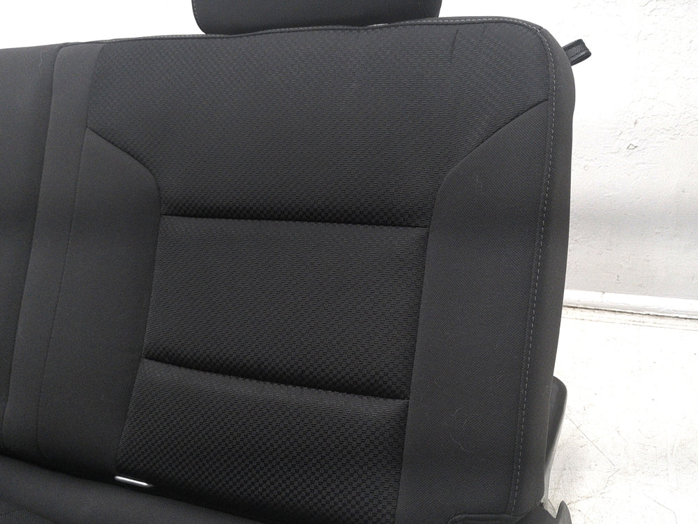 2014 - 2018 GMC Sierra Chevy Silverado Rear Seat, Black Cloth, Double Cab #1576 | Picture # 23 | OEM Seats