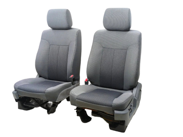 2009 - 2014 Ford F150 Seats, XLT Steel Gray Cloth, Powered #1471