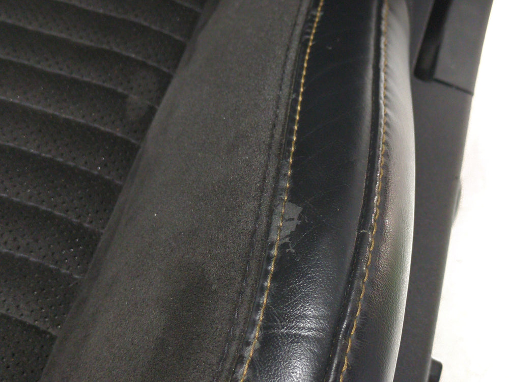 2008 - 2024 Dodge Challenger Daytona Seats, Black Suede w/ Orange Stitch #1598 | Picture # 19 | OEM Seats