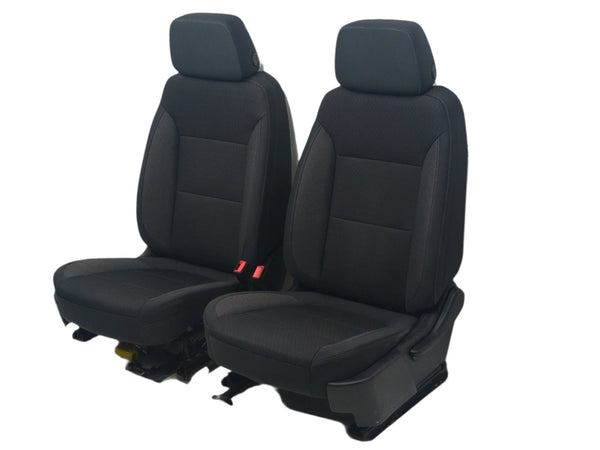 2019 - 2024 GMC Sierra Chevy Silverado Front Seats, Black Cloth, Manual #1837