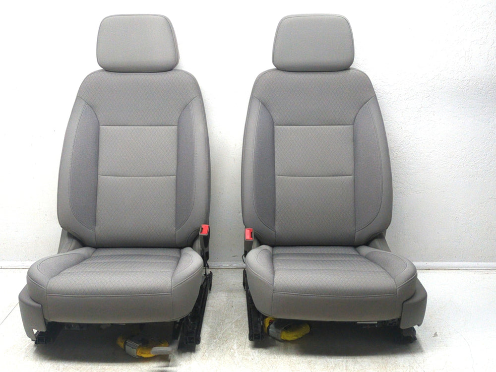 2019 - 2024 GMC Sierra Chevy Silverado Front Seats, Gideon Cloth, Powered #1815 | Picture # 4 | OEM Seats