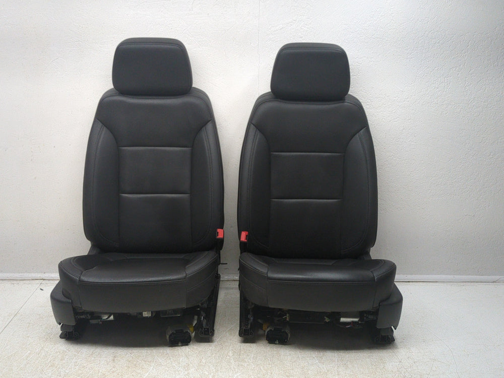 2019 - 2024 Chevy Silverado Front Seats, LTZ Black Leather w/ Heat & Cool #1814 | Picture # 3 | OEM Seats