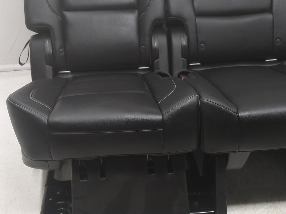 2015 - 2020 Chevy Tahoe GMC Yukon Rear Second Row Bench Seat, Black Leather #1813 | Picture # 5 | OEM Seats