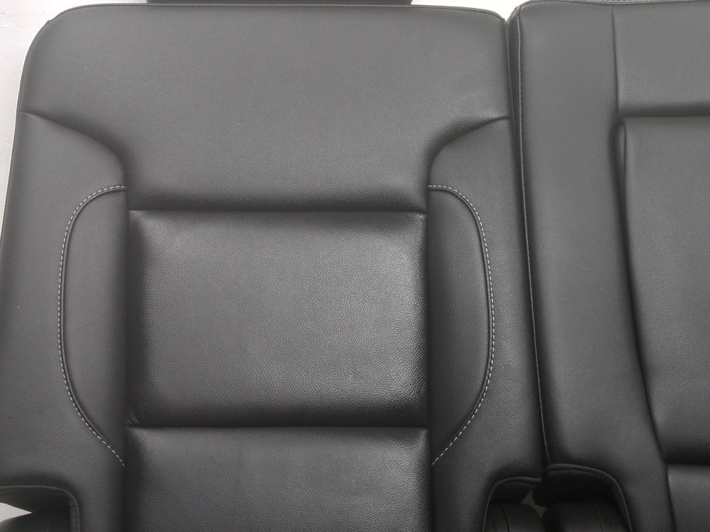 2015 - 2020 Chevy Tahoe GMC Yukon Rear Second Row Bench Seat, Black Leather #1813 | Picture # 7 | OEM Seats